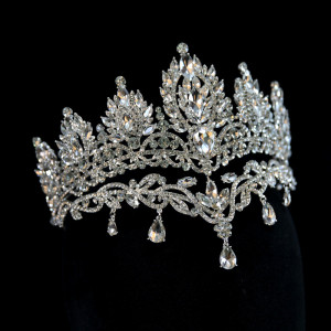 Alloy Crystal Crown Wedding Ball Party Bridal Crown