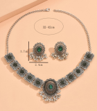 Water Diamond Jewel Earring Necklace Set
