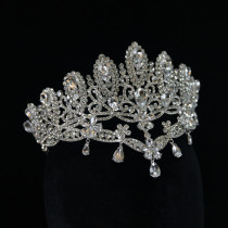 Alloy Crystal Crown Wedding Ball Party Bridal Crown