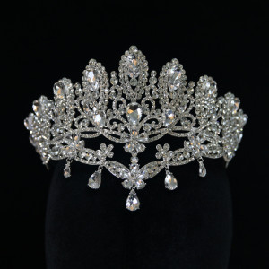 Alloy Crystal Crown Wedding Ball Party Bridal Crown