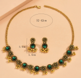Water Diamond Jewel Earring Necklace Set
