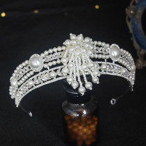 Alloy Crystal Crown Wedding Ball Party Bridal Crown