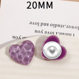 20MM LOVE Resin snap button charms