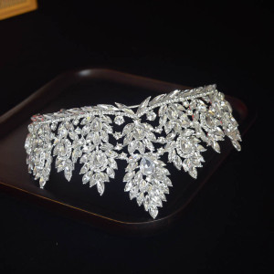 Alloy Crystal Crown Wedding Ball Party Bridal Crown