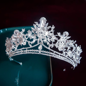 Alloy Crystal Crown Wedding Ball Party Bridal Crown