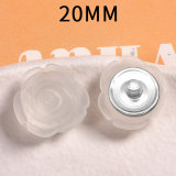 20MM flower Resin snap button charms