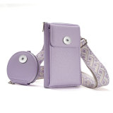 Crossbody bag, leather shoulder bag, trendy mobile phone bag, minimalist mother and child bag fit 20MM  Snaps button jewelry wholesale