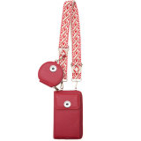 Crossbody bag, leather shoulder bag, trendy mobile phone bag, minimalist mother and child bag fit 20MM  Snaps button jewelry wholesale