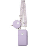 Crossbody bag, leather shoulder bag, trendy mobile phone bag, minimalist mother and child bag fit 20MM  Snaps button jewelry wholesale