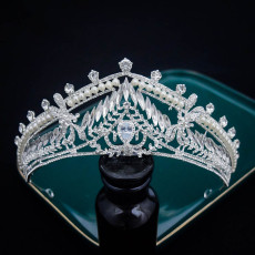 Alloy Crystal Crown Wedding Ball Party Bridal Crown