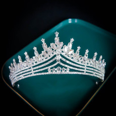 Alloy Crystal Crown Wedding Ball Party Bridal Crown