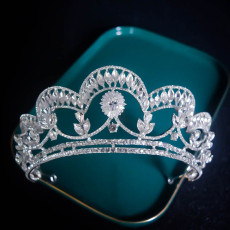 Alloy Crystal Crown Wedding Ball Party Bridal Crown