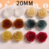 20MM flower Resin snap button charms