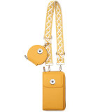Crossbody bag, leather shoulder bag, trendy mobile phone bag, minimalist mother and child bag fit 20MM  Snaps button jewelry wholesale
