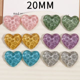 20MM LOVE Resin snap button charms