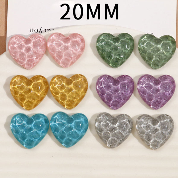 20MM LOVE Resin snap button charms
