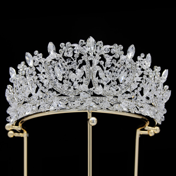 Alloy Crystal Crown Wedding Ball Party Bridal Crown