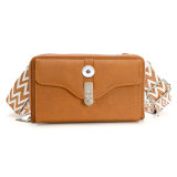 Single shoulder crossbody bag, broadband mobile phone bag, large capacity small square bag fit 20MM  Snaps button jewelry wholesale