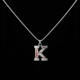 Stainless Steel 26 English Letter Pendant Basketball Line Necklace