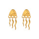 Stainless steel jellyfish earrings