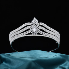 Alloy Crystal Crown Wedding Ball Party Bridal Crown