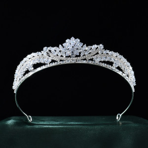 Alloy Crystal Crown Wedding Ball Party Bridal Crown