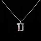 Stainless Steel 26 English Letter Pendant Basketball Line Necklace