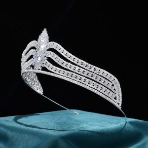 Alloy Crystal Crown Wedding Ball Party Bridal Crown