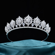 Alloy Crystal Crown Wedding Ball Party Bridal Crown