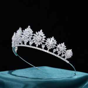 Alloy Crystal Crown Wedding Ball Party Bridal Crown