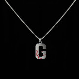 Stainless Steel 26 English Letter Pendant Basketball Line Necklace