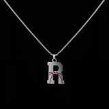 Stainless Steel 26 English Letter Pendant Basketball Line Necklace