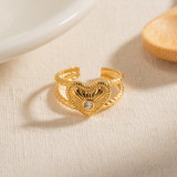 Stainless steel love ring