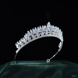Alloy Crystal Crown Wedding Ball Party Bridal Crown