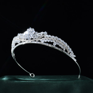 Alloy Crystal Crown Wedding Ball Party Bridal Crown