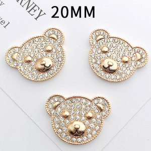 20MM Little Bear snap button charms