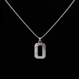 Stainless Steel 26 English Letter Pendant Basketball Line Necklace