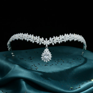 Alloy Crystal Crown Wedding Ball Party Bridal Crown