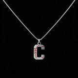 Stainless Steel 26 English Letter Pendant Basketball Line Necklace