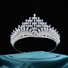Alloy Crystal Crown Wedding Ball Party Bridal Crown