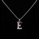 Stainless Steel 26 English Letter Pendant Basketball Line Necklace