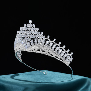 Alloy Crystal Crown Wedding Ball Party Bridal Crown