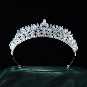 Alloy Crystal Crown Wedding Ball Party Bridal Crown