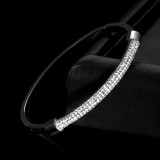 Stainless steel clay water diamond bracelet