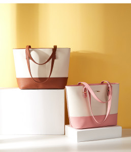 Handbag with large capacity, fashionable diagonal span, three piece set, mother bag