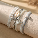Ocean Vacation Rice Ball Bracelet Seahorse Dolphin Bohemian Bracelet Set