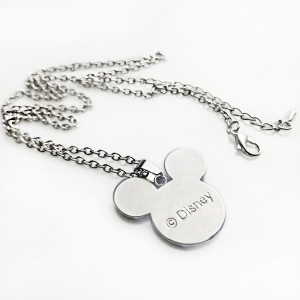 Princess Mickey Necklace Vintage Time Gem Pendant Snow White Elsa Necklace