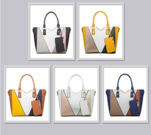 Single shoulder handbag with large capacity and fashionable diagonal span, four piece set, mother bag