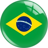 20MM FIFA World CUP Soccer Football flag  glass snap button charms