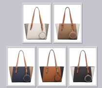Single shoulder handbag with large capacity and fashionable diagonal span, three piece set, mother bag